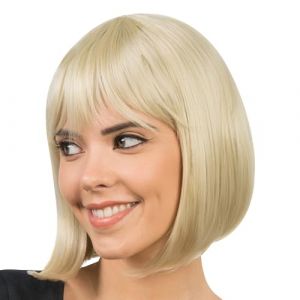 Ruedelafete Perruque cheveux courts carré, Blond