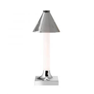 Kartell Lampe de table GOODNIGHT CAP BATTERY (Chrome brillant - PMMA, ABS et PP recyclé)