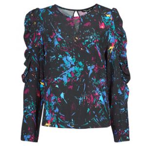 Desigual Chemisier à manches bouffantes et imprimé galactique Noir - Taille 38