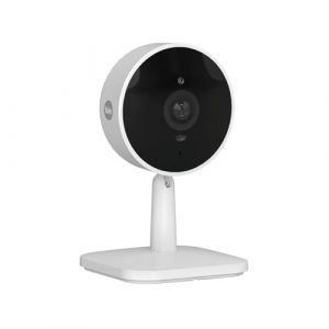 Yale Caméra Surveillance WiFi intérieure, Full HD, Vision nocturne, Visionnage et Alerte en temps réel sur appli, Audio bidirectionnel, Détection de personnes et animaux, Compatible Alexa, Google Home