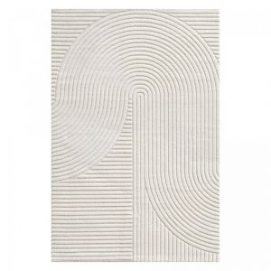 Tapis Bureau 140x200 Tissé Crème Rectangle Motif Simple Lyn9 Cernan