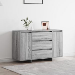 VidaXL Buffet Sonoma gris 120 x 41 x 75 cm Bois d'ing&eacute;nierie