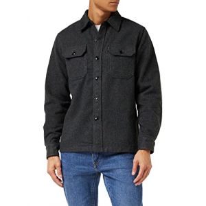 Schott Surchemise boutonnée Gris - Couleur Gris - Taille M