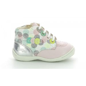 Kickers Bottillons Cuir Gullyzip Blanc - Couleur Blanc - Taille 22