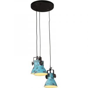 VidaXL Lampe suspendue 25 W bleu délavé 30x30x100 cm E27, lampe, lumière de chambre à coucher, luminaire suspendu, plafonnier, lumière de salon