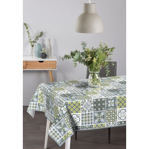 Venilia 55251 Nappe en Toile cirée avec Impression Revivial Ronde, Nappe de Table, Nappe cirée, imperméable aux liquides, Facile d'entretien, 140 cm, 55251