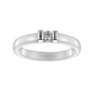 Image de Ceranity 12/0042 B - Bague pour femme en argent et Oxyde de zirconium