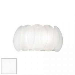 Ideal lux Applique 2 lampes design Ovalino Blanc Verre 038025