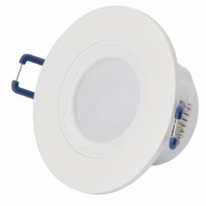 Image de Gefom 1 spot leds fixe Ip65 5W couleur blanche angle 100° dimension d'encastrement 70Mm ampoule Gu10 3000 K 345 Lm