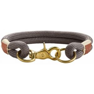 Hunter Sansibar Rantum Collier pour Chien Style Nautique Moderne Gris 55 L