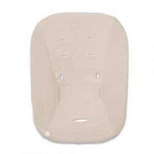 Hauck Housse Transat pour Siege Chaise Bebe Highchair Bouncer (Eco) (non Compatible avec autres Mod&egrave;les), Coton, avec &Eacute;lastique et Fentes pour Harnais 5 Points, Lavable &agrave; 60&deg; - Beige