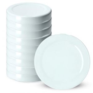 Couvercles Métalliques KADAX Blancs fi38 10 pcs