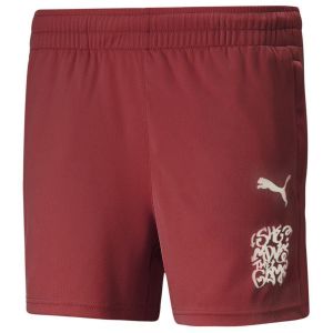 Puma She Moves The Game Short tricotés Femme, Rouge Intense, S