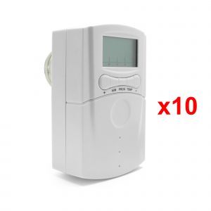 Image de Blyss Robinet thermostatique programmable pour chauffage type ON/OFF - Lot de 10