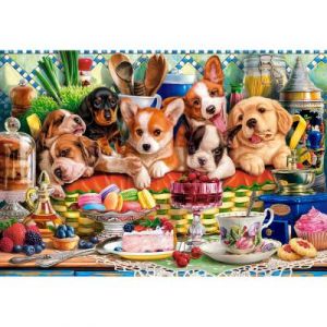 Castorland Puzzle 1000 pièces : Chiots Dessert