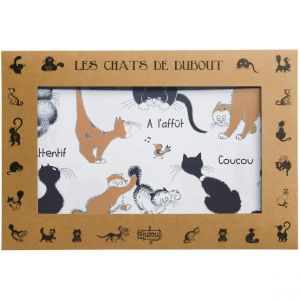 Winkler Lot de 2 sets de table Dubout Attitudes Noir/roux 30 x 45