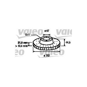 Valeo 2 Disques de frein 186177