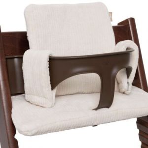 Jollein Coussin de Chaise Haute Cloudy Rib - Oatmeal