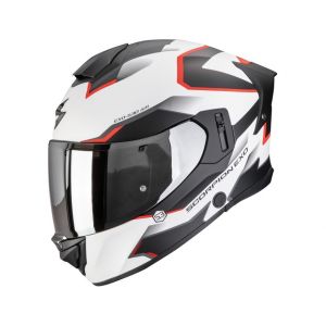 Scorpion Exo Casques int&eacute;graux Exo 530 Air Clip Matt White Black Red