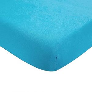 Trois Kilos Sept Drap Housse Bébé - 60x120 cm - 100% Coton - Label Oeko-TEX - Jersey Extensible - Caraibes