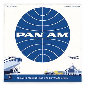 Funko Games - Pan Am - Version Française - Jeu de Société Stratégique pour Adultes et Enfants dès 12 Ans - Jeu sur l'Histoire Aérienne - Jeu de Plateau - 2 à 4 Joueurs - 60 Min