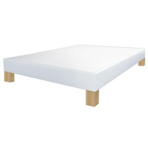Image de Ebac Sommier tapissier + pieds 160x200 SP18 13 lattes nacre