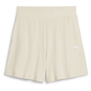 Puma ESS ELEVATED Gerippte 5" Shorts mit hohem Bund, pointure X-Small - ['Blanc'] - Taille X-Small