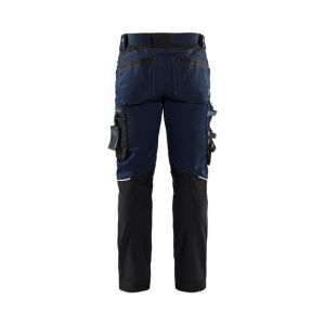 Blaklader Pantalon artisan stretch - 17991860-38-Bleu fonc&eacute; / noir