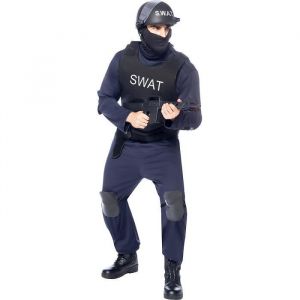 D&eacute;guisement SWAT homme-123569 - FUNIDELIA - Costume Police Bleu fonc&eacute; - Accessoires Halloween Carnaval et No&euml;l