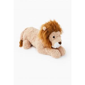 Pioupiou & merveilles Peluche G&eacute;ante Fabrication Fran&ccedil;aise XXL L&eacute;on Le Lion allong&eacute; - 100 CM de Haut - Toute Douce pour Enfant Made in France - pour Tous Les Enfants - 16810