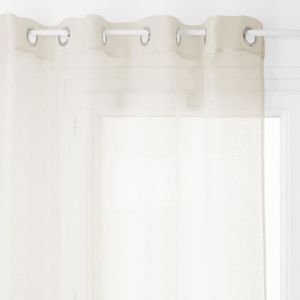 Atmosphera Voilage Moly tamisant 135 x 240 cm Couleur: Lin - Lin