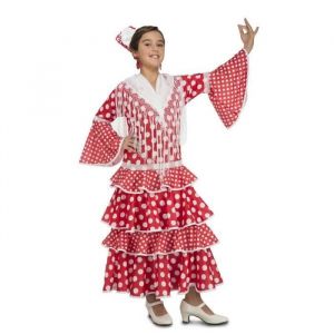 Costume for Children My Other Me 203846 Sevillian 10-12 Years Red