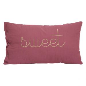 Coussin Lili 50x30cm - rose antique