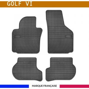 Volkswagen Tapis de voiture - Sur Mesure pour GOLF 6 (2008 - 2012) - 4 pièces - Tapis de sol antidérapant pour automobile - Souple