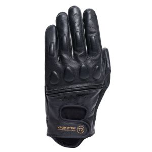 Dainese Blackjack 2 Gloves, Gants de Moto en Cuir, Style Vintage, Homme, Noir/Noir, XXL