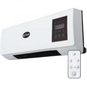 Chauffage + Ventilateur PTC 1500W Blanc T&eacute;l&eacute;commande