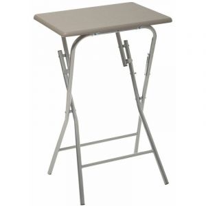 Image de Table d'Ap Pliante Design "Paola" 64cm Taupe Prix