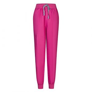 Misemiya - Pantalon SANITAIRE Unisex - Uniformes MEDICALES Uniformes SANITAIRES Pantalon DE Travail - 8316 - Large, Rose