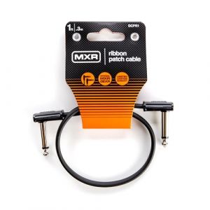 Jim Dunlop Dunlop MXR DCPR1 Ribbon Patch Cable Noir 30 cm Angle - Angle