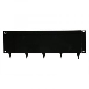 Wovar - Bordure de jardin en acier noir 40 x 106 cm Flexible - Par pièce