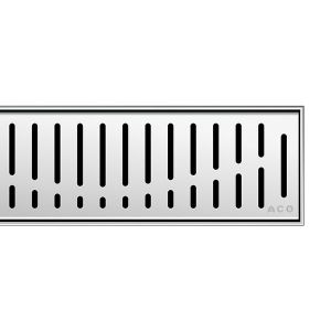 ACO Haustechnik ShowerDrain C Wave grille de caniveau de douche, 9010.88.63,