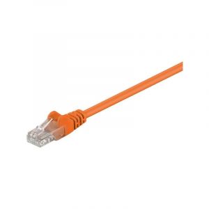 Goobay Cordon de raccordement RJ-45 (M) pour RJ-45 (M) 2 m UTP CAT 5e moul&eacute; orange