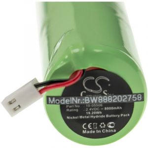 Vhbw Batterie compatible avec geo-FENNEL FL 1000, FL 200A-N, FL 400 HA-G outil de mesure (8000mAh, 2,4V, NiMH)
