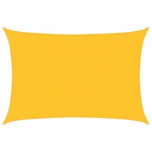 VidaXL Voile d'ombrage 160 g/m² rectangulaire jaune 5x6 m PEHD
