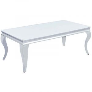 Table basse BAROQUE Chrome 120x60x45 cm