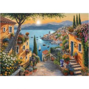 Anatolian Puzzle 700 pi&egrave;ces XL : Escaliers vers le port