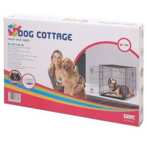 Chadog Cage de transport métal pliante pour chien 91cm