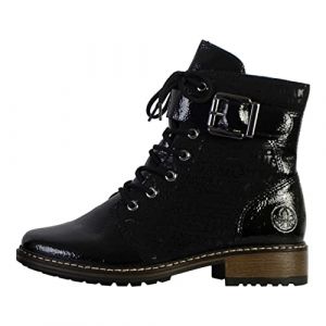 Rieker Damen Stiefel Schwarz, Bottine Chelsea Femme, Noir, 38 EU