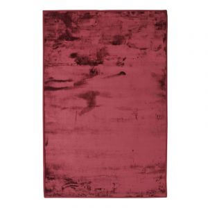 Image de Thedecofactory FLANELLE - Tapis extra-doux effet velours rouge foncé 60x90