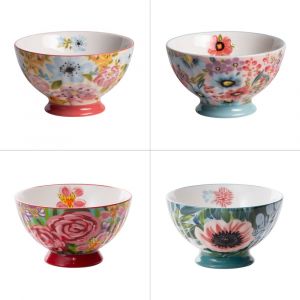 Table passion Lot de 4 bols 55 cl multicolores en grès